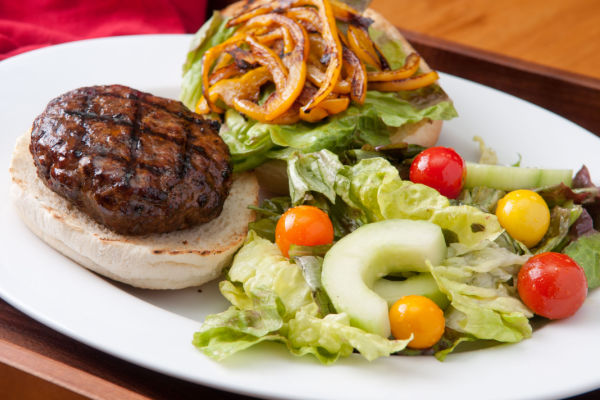 Eating Chipotle Keto: A Low-Carb Lover's Guide 4 Mexican grilled burger with fries and side salad on a plate.