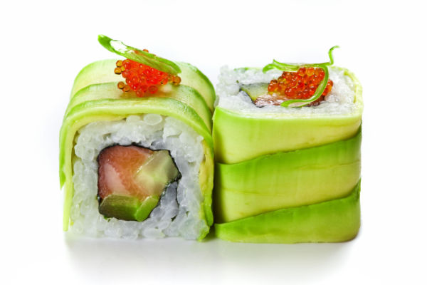 Keto Sushi Rolls: The Perfect Low Carb Meal 6 Cucumber sushi roll.
