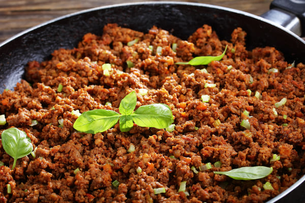 15 Mouth-Watering Keto Ground Beef Recipes You Need to Try 2 Ground beef stewed in tomato sauce with basil and chives