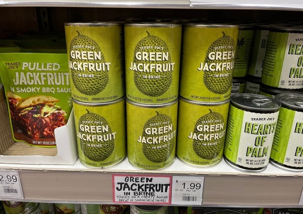 Trader Joe's Keto Staples: Stock Up on Low-Carb Ingredients 18 Cans of Green Jackfruit in Brine at Trader Joe's