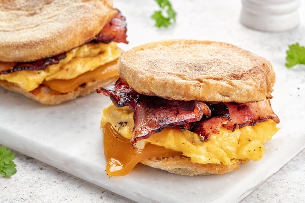 Jamba Juice Keto: Sip Your Way to a Healthier Lifestyle 10 Breakfast sandwich with eggs, cheese, and ham