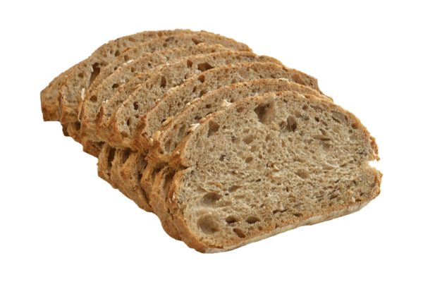 Aunt Millie's Low Carb Bread: The Ultimate Guide 3 Slices of whole wheat bread, highlighting the rich, brown color and the wholesome texture of this nutritious bread.