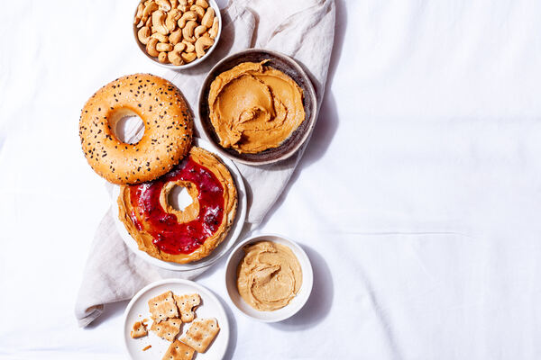 American Dream Nut Butter: Guilt-Free Gourmet Spreads Await 4 Homemade bagels with peanut butter spread