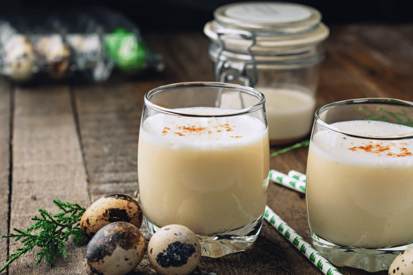 Keto Eggnog 101: A Complete Recipe Guide for the Holidays 6 A classic glass of eggnog, capturing the creamy and indulgent essence of this beloved holiday beverage.