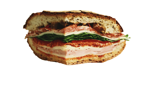 Is Jimmy John's Healthy? Balancing Flavor and Fitness 3 Is Jimmy John's Healthy: sliced sandwich revealing its beautiful layers, showcasing a delightful arrangement of fresh ingredients neatly stacked between slices of bread.