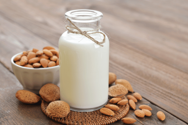 Lowest Carb Almond Milk: Sip Smart With This Keto Delight 6 Lowest Carb Almond Milk: A jar of delicious almond milk, showcasing the smooth and creamy texture of this popular dairy alternative.