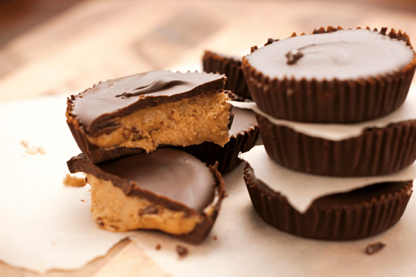 Almond butter chocolate cups, a delightful and nutty treat, featuring a combination of smooth almond butter encased in rich chocolate.