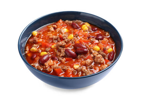 Lowest-Carb Canned Chili: Discover Ultimate Guilt-Free Taste 5 A bowl of chili con carne with corn and beans