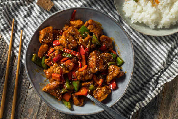 PF Changs Keto Menu: Unleashing Flavor Without the Carbs 5 Kung pao chicken with a side of white rice