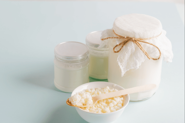 Carbs in Milk: Milk mushroom organic probiotic fermented milk.