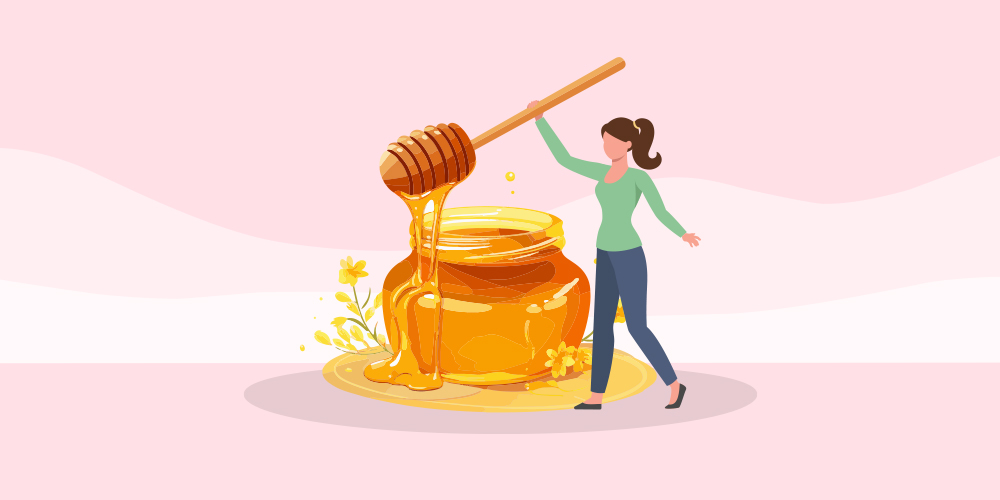carbs in honey