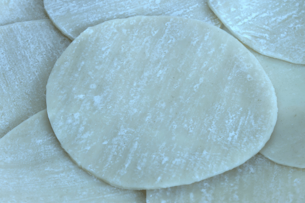 Low Carb Wonton Wrappers: Easy and Creative Recipes 11 Freshly made dumpling wrappers.