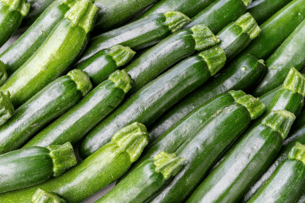 10 Keto Zucchini Recipes to Spice Up Your Low Carb Diet 3 A pile of vividly green fresh zucchinis.