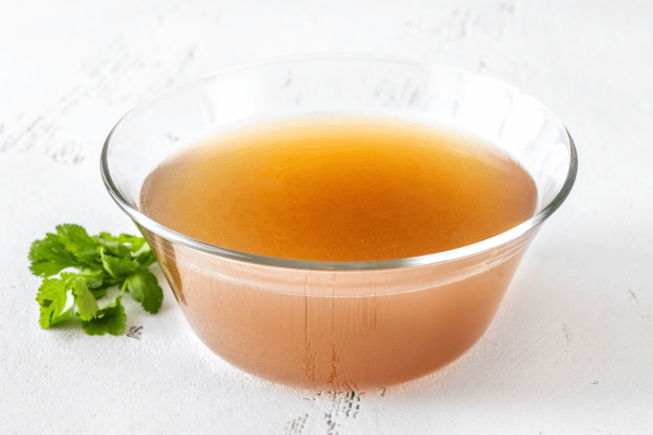 Bowl of Beef Bone Broth.