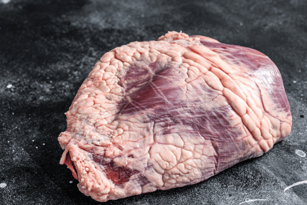 Piece of Beef Covered in Fat.