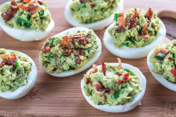 5 Tempting Keto Deviled Eggs Recipes for Your Diet 5 Bacon Guacamole Deviled Eggs.