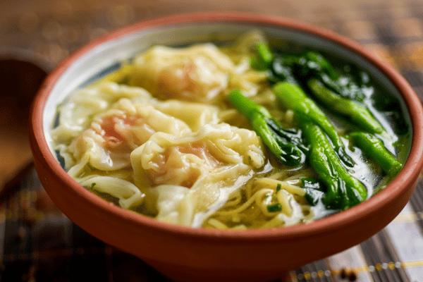 Low Carb Wonton Wrappers: Easy and Creative Recipes 7 Shrimp wonton noodle soup.