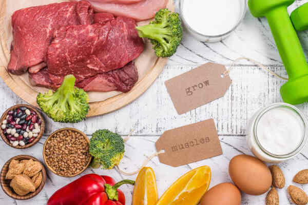 Do You Need Carbs to Build Muscle? The Science Decoded! 5 Do you need carbs to build muscle? A selection of high-protein high-fiber foods
