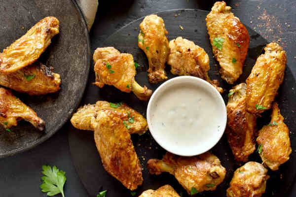 Calories in Chicken Wings: Crack the Code to Smart Snacking 3 Calories in chicken wings: Grilled chicken wings with sour cream dip
