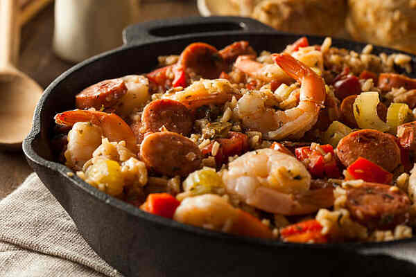 Keto Jambalaya Recipe: A Spicy Twist to Low-Carb Delight 9 Spicy Cajun jambalaya with shrimp and sausage