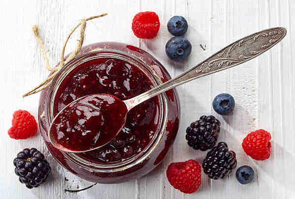 Keto Jelly Recipe: Savor the Sweetness, Skip the Carbs! 7 Homemade jelly with blackberries, blueberries, and raspberries