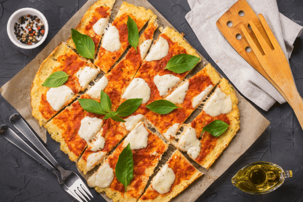 Carbalose Flour: The Ultimate Low-Carb Baking Solution 10 A freshly baked pizza crust made with low-carb flour.