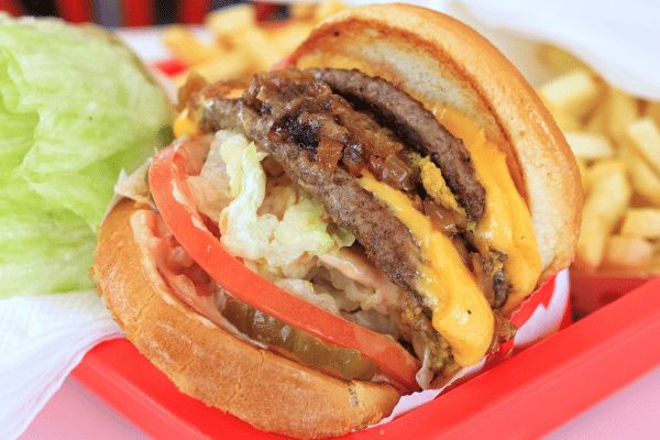In N Out Spread Nutrition Guide: Calorie Count & Benefits 2 In n Out Spread Nutrition in Double Double Cheeseburger with Animal Style.