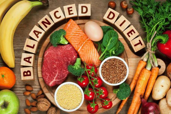 10 Surplus Diet Ideas for a Healthy Lifestyle 2 Different Foods on a Table for Balanced Diet.