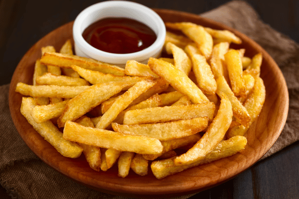 In N Out Spread Nutrition Guide: Calorie Count & Benefits 4 French Fries with A Small Bowl of Sauce.