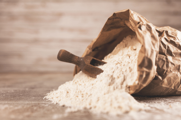 Carbalose Flour: The Ultimate Low-Carb Baking Solution 15 A sturdy sack of flour poured on a table.