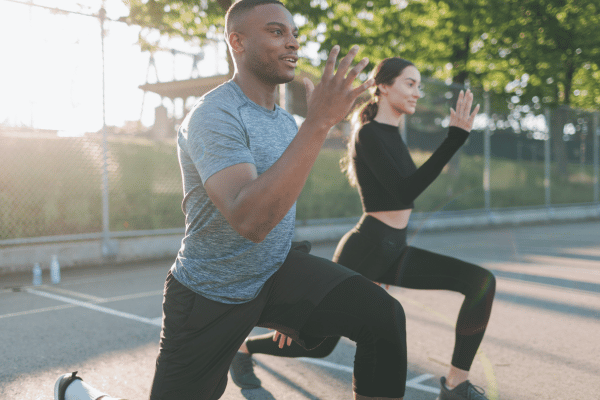 10 Surplus Diet Ideas for a Healthy Lifestyle 9 Diverse Atheltic Couple Exercising Outdoor.