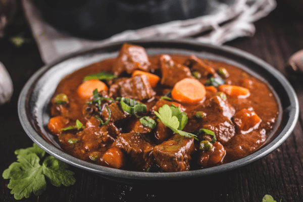 Beef Stew Calories Made Easy: Tips for a Yummy Meal 2 A bowl of beef stew with carrots.