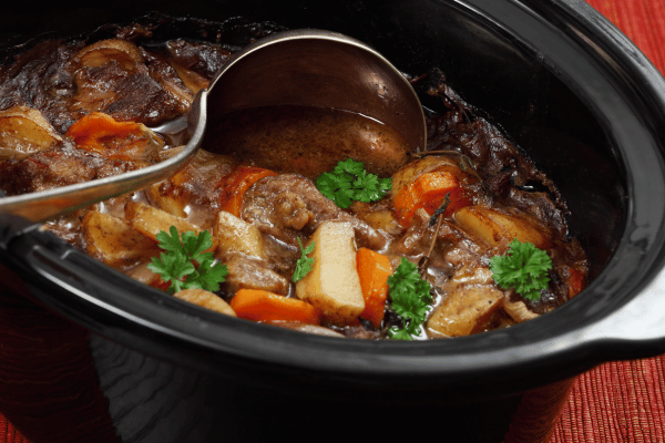 The Best Pork Cube Steak Recipe Using Slow Cooker 7 Irish stew made in a slow cooker.