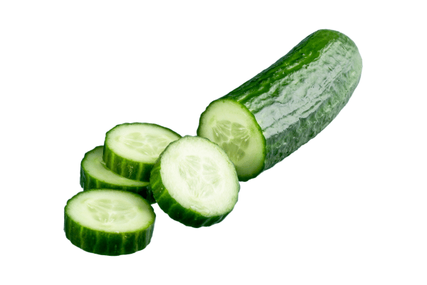 Low Carb Juicing: How to Make Tasty and Healthy Juices 12 A photo of sliced cucumber.