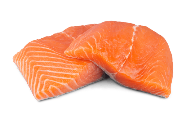 Keto Fish Tacos: The Ultimate Low Carb Recipe and Tips 5 Raw cuts of salmon on a white background.