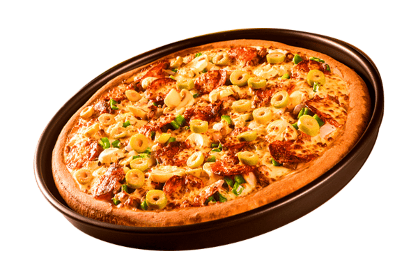 Totino's Pizza Air Fryer Style - Perfectly Crispy and Easy 8 A well-rounded, freshly cooked pizza with a golden crust and perfectly melted cheese, ready to be sliced and served.