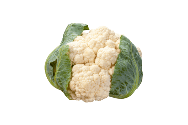 Is Buckwheat Keto Friendly? Everything You Need to Know 11 A fresh cauliflower sits beautifully with its green leaves wrapping around the white, textured florets.