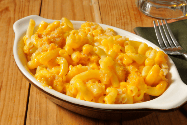 The Best Keto Pasta to Satisfy Your Carb Cravings 10 A plate of cheesy keto mac & cheese made with best keto pasta brand, perfectly creamy and golden.