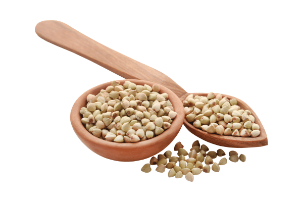 Is Buckwheat Keto Friendly? Everything You Need to Know 3 A simple brown cup is filled with buckwheat, giving a warm and wholesome look.