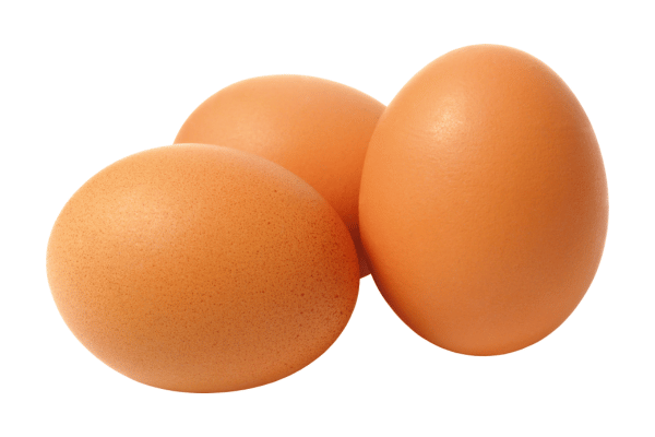 Is Falafel Keto Friendly? How to Make Low-Carb Versions 7 A group of organic brown eggs arranged on a clean white background, showcasing their natural texture and smooth, unblemished shells.