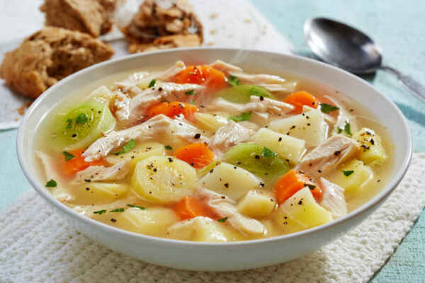 Hearty Keto Chicken Soup: Perfect Low-Carb Comfort Food 6 Chicken soup stew with vegetables