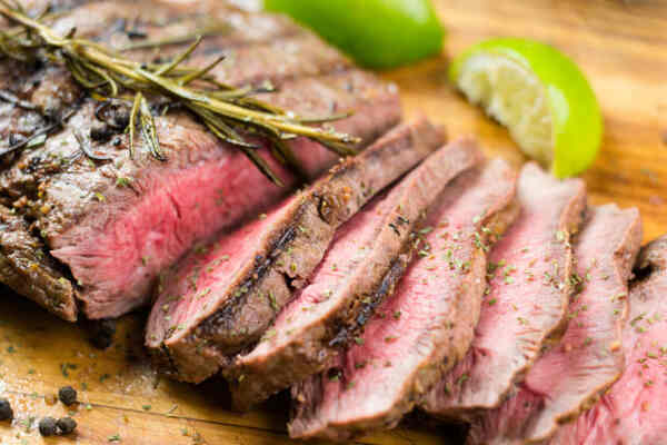 Flavorful Keto Steaks: Easy Recipes for Low-Carb Meals 6 Grilled flank steaks with lime and herbs