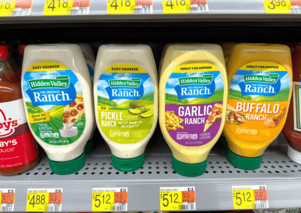 Is Hidden Valley Ranch Dressing Keto? What You Need to Know 3 Different types of Hidden Valley Ranch dressing at a supermarket
