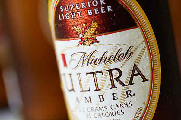 Michelob Ultra light beer in a bottle