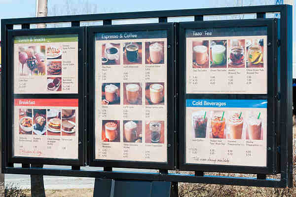 Starbucks Keto Hacks: Sip Your Way to Low-Carb Bliss 10 A menu at a Starbucks drive-thru