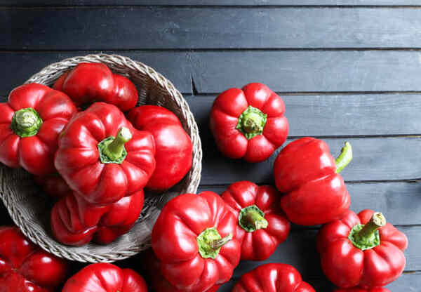 Easy Keto Pimento Cheese Recipe Ready in 10 Minutes 4 Fresh red pimento peppers in a basket