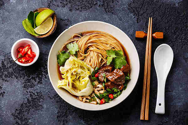 Keto Ramen Recipe: Quick, Tasty, and Low-Carb Friendly 2 Traditional spicy beef ramen with chilies and lime
