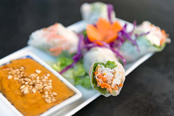 Keto Spring Rolls with Peanut Sauce You’ll Crave Daily 3 Fresh spring rolls with peanut butter sauce