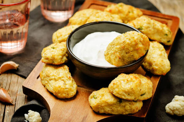 10 Low-Carb BBQ Sides Perfect for Your Next Grill Party 12 Baked cauliflower tots with mayo dip