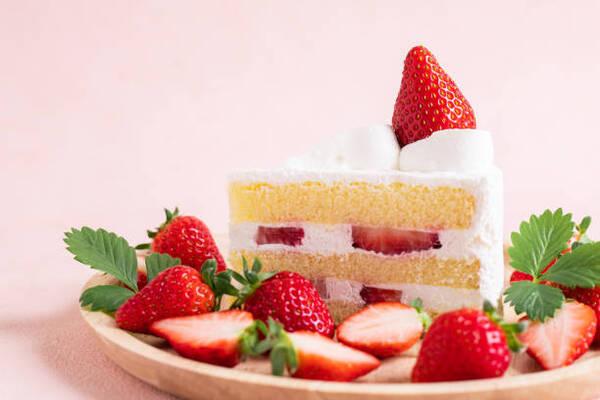 10 Keto Dessert Recipes Easy Enough for Beginners 11 A slice of strawberry shortcake with fresh sliced strawberries